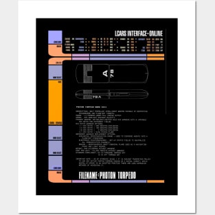 Computer Readout Showing Space Torpedo Posters and Art